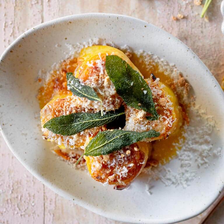 Pumpkin & Ricotta Rotolini